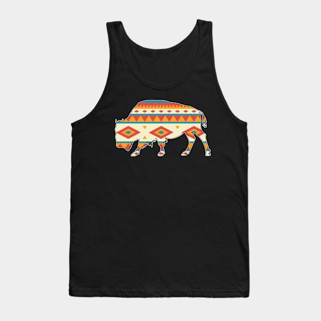 Bison Pattern - 2 Tank Top by Brightfeather